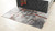 Quarry 5 x 6.5" Abstract Area Rug, Gray & Orange Polypropylene
