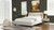 Aspen Vertical Tufted Modern Headboard Platform Bed Set, Queen, French Beige