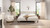 Aspen Vertical Tufted Headboard Platform Bed Set, King, Light Beige