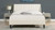 Aspen Vertical Tufted Headboard Platform Bed Set, Queen, Cloud White