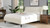 Aspen Vertical Tufted Headboard Platform Bed Set, Queen, Cloud White