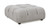 Marcel 36" Bubble Modular Modern Cocktail Ottoman, Pebble Gray