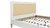 Haley Upholstered Cane-Back Platform Bed, King, Snow White