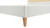 Haley Upholstered Cane-Back Platform Bed, King, Snow White