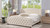 Fontana Wingback Upholstered Platform Bed Frame, King, Sky Neutral Beige