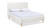 Stockholm Modern Wavy Headboard Platform Bed, Queen, Antique White