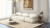 Marcel 109.5" Bubble Modular Modern 3-Piece Sofa, Ivory White Bouclé