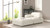 Marcel 36" Bubble Modular Modern Cocktail Ottoman, Ivory White Bouclé