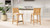 Pierre 26" Farmhouse Saddle Kitchen Island Counter Stool with Back, Sunkissed Beige