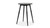 Breda 25" Round Counter-Height Bistro Dining Table with Spindle Legs, Black