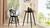Breda 25" Round Counter-Height Bistro Dining Table with Spindle Legs, Black