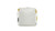 Pouf 23" Luxury Oversized Bean Bag Cube Ottoman, Cumulus Cream White