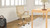 Dumont Modern Farmhouse High Back Executive Home Office Chair, Neutral Cream Beige & Natural Wood