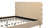 Stockholm Modern Wavy Headboard Platform Bed, King, Fawn Brown
