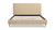 Stockholm Modern Wavy Headboard Platform Bed, King, Fawn Brown