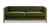 Georgia 81" Cane Rattan Tuxedo Sofa, Olive Green