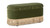 Serena 38" Oval Storage Bench Ottoman, Olive Green