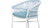 Maiden 7pc 6-Seater Teak & Aluminum Patio Dining Set, Sky Blue
