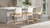 Arizona 25.5" Solid Ash Wood Upholstered Counter Stool with Rope Detail, Crème de la Crème White