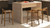 Sven 26.5" Modern Minimalist Low Back Wood Counter Stool, Dark Brown Walnut