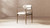 Artemis Mixed Material Upholstered Dining Arm Chair, Warm White