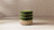 Edward 17.5" Round Upholstered Ottoman with Bullion Fringe, Olive Green
