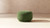 Fuji 15" Mushroom Footstool Ottoman, Moss Green Fleeced Teddy