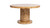 Nebula 51" 5-6 Seater Round Burl Wood Pillar Dining Table, Warm Natural Brown