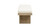 Bella 52" Upholstered Modern Accent Bench, Ivory White Bouclé