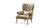Rosamund Upholstered Leather Accent Arm Chair with Throw Pillow