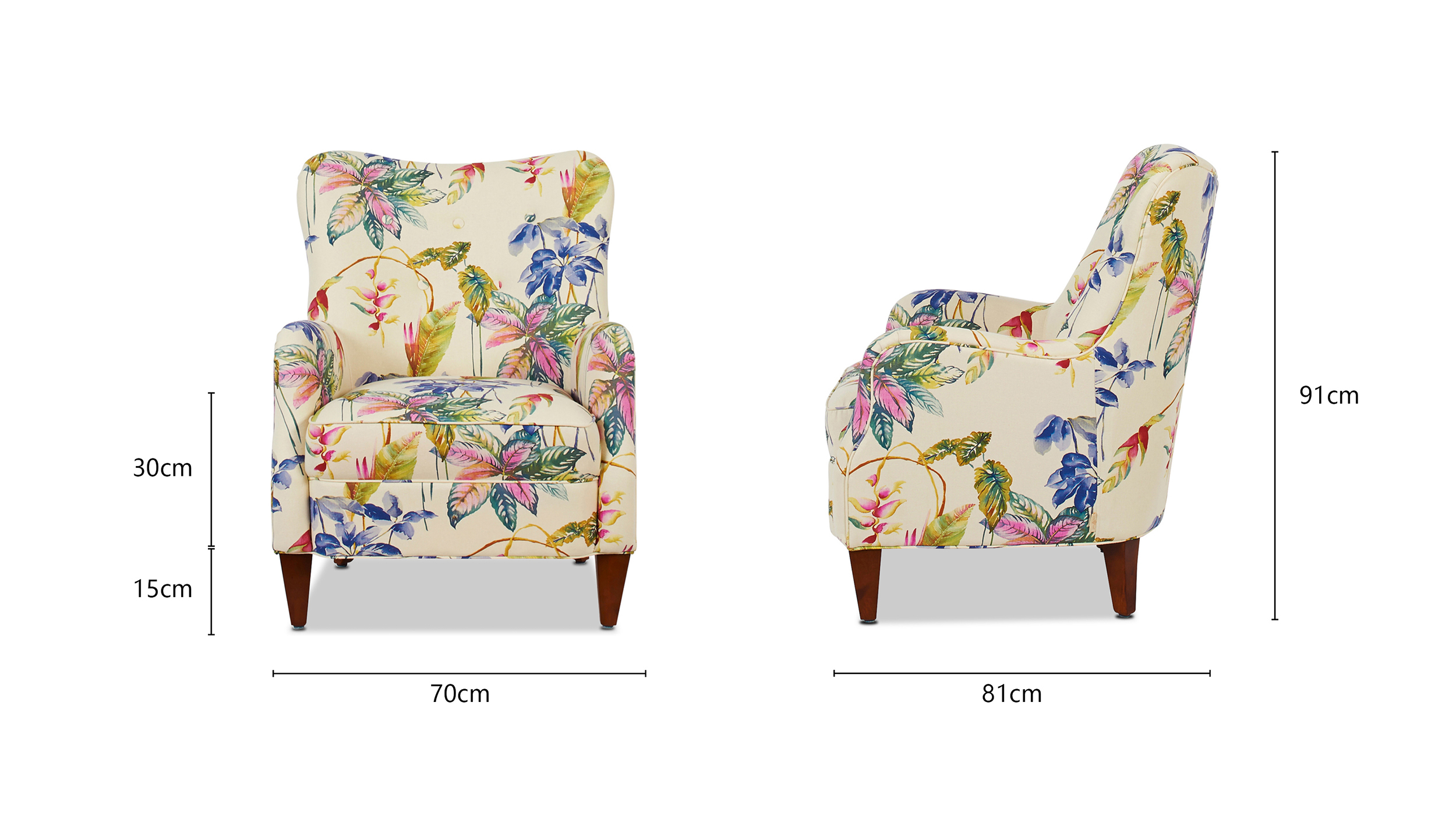 Paradise Upholstered Arm Chair