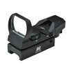 NcSTAR Red & Green Four Reticle Reflex Optic - Black
