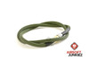 Airsoftjunkiez Heavy Weave Widebore Air Line 36" - OD Green