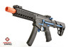 King Arms 9mm SBR PDW AEG Rifle - Blue