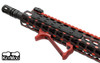 UTG® Ultra Slim Angled Foregrip, Keymod, Matte Red