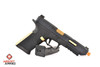 EMG / Salient Arms International BLU Airsoft Training Weapon w/ Tier One Competition Slide Kit | Black & Gold