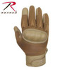 Rothco Carbon Fiber Hard Knuckle Cut/Fire Resistant Gloves | Coyote