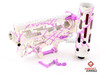 Mac Customs HPA Cerkote M4 Receiver Kit - White with Pink Splash