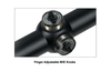 UTG 1" 4X32 Full Size Mil-dot Scope with Picatinny/Weaver Rings, Pre-adj @ 100 Yds