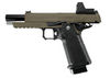 ARCTURUS Vanguard 5" Hi-Capa GBB Pistol w/Optics Ready Slide & ARS-1 Red Dot Combo BLK-TAN
