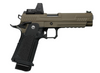 ARCTURUS Vanguard 5" Hi-Capa GBB Pistol w/Optics Ready Slide & ARS-1 Red Dot Combo BLK-TAN
