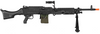 Lancer Tactical Full Metal M240 Airsoft AEG Squad Automatic Machine Gun with Box Magazine (Color: Black)