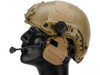 Earmor M32H MOD3 Tactical Communication Hearing Protector for ARC FAST MT Helmets (Color: Coyote Brown)