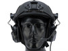 Evike.com x Earmor M32H MOD3 Tactical Communication Hearing Protector for ARC FAST MT Helmets (Color: Evike Black)