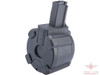 Avengers 1200 Round Electric Drum Magazine for Airsoft AEG Rifles (Model: MP5 - Black / Button)
