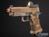 6mmProShop x Staccato C2 Compact 2011 Gas Blowback T8 Airsoft Pistol (Color: Tan / Green Gas / Gun Only)