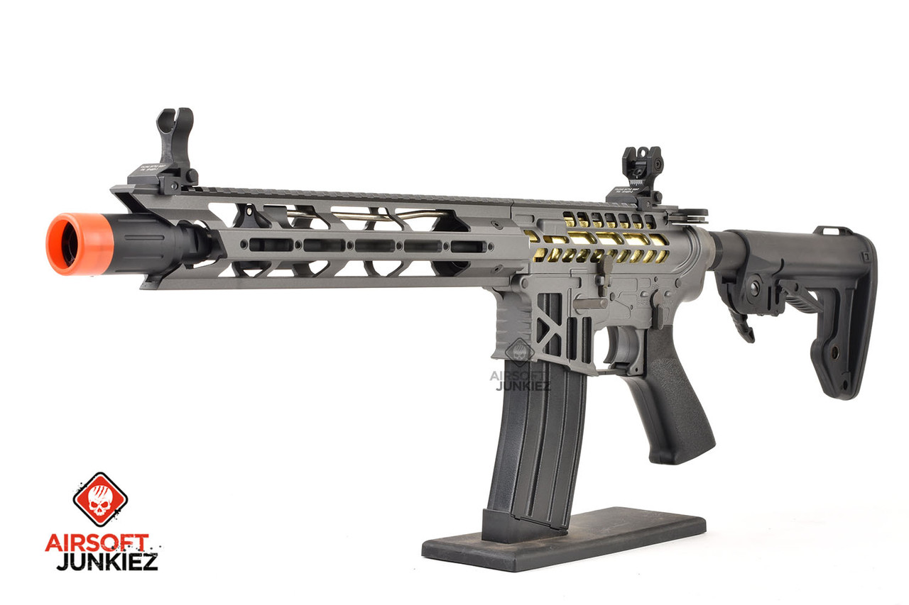 King Arms TWS M4 Skeletonized MLOK AEG Grey