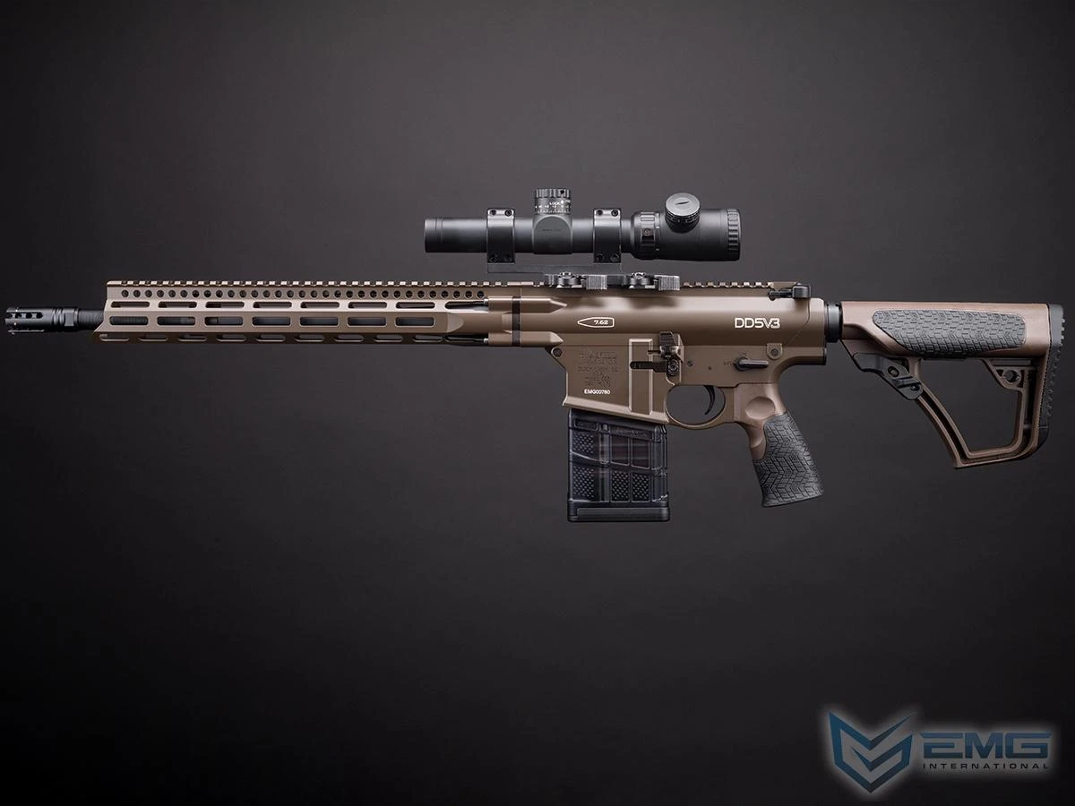 EMG x Daniel Defense DD5 Airsoft AEG Rifle - CYMA w/ Platinum
