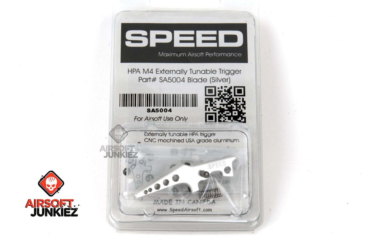 SPEED Airsoft M4 Flat Tunable Trigger Silver