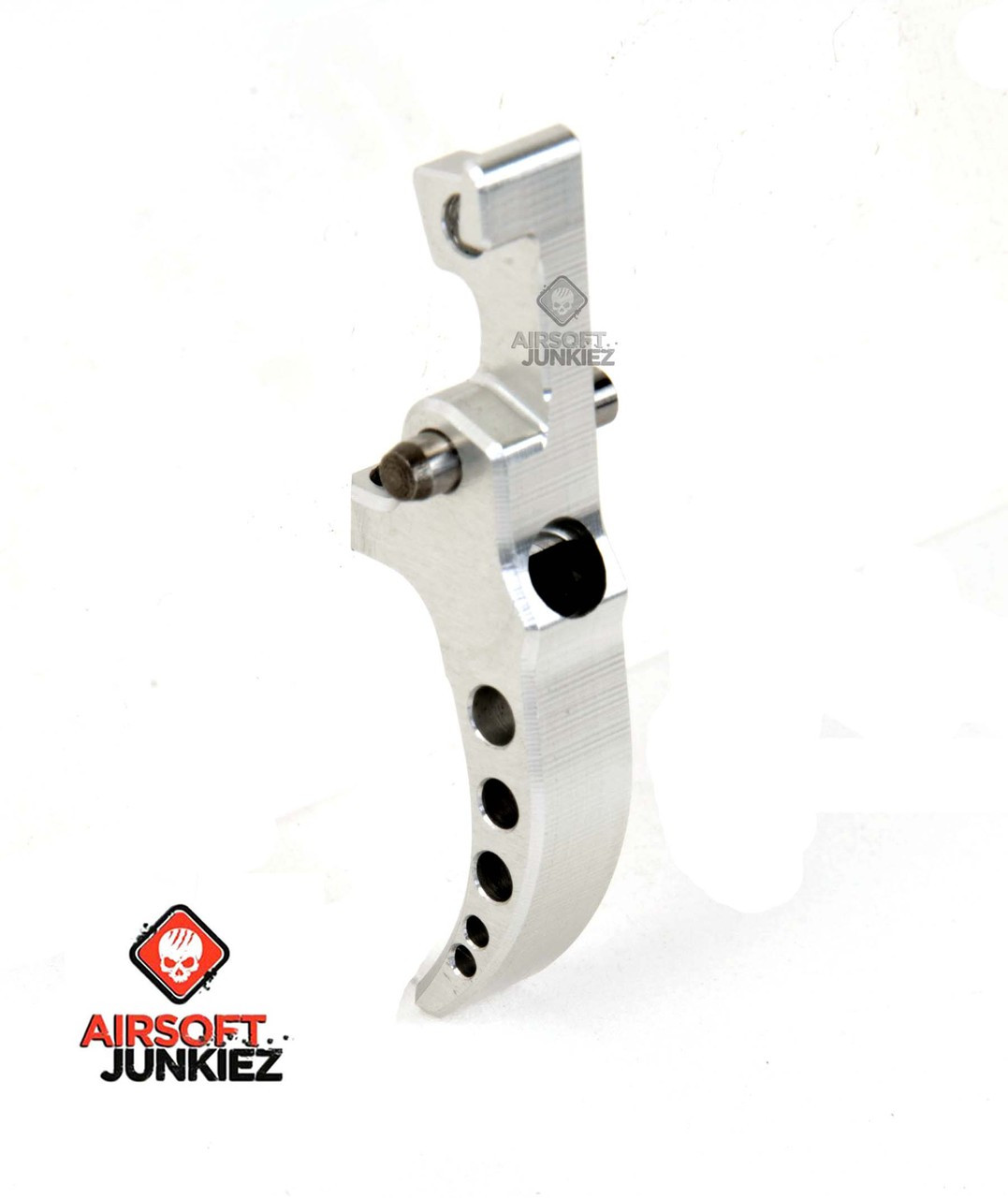 SPEED Airsoft M4 Curved Tunable Trigger Silver